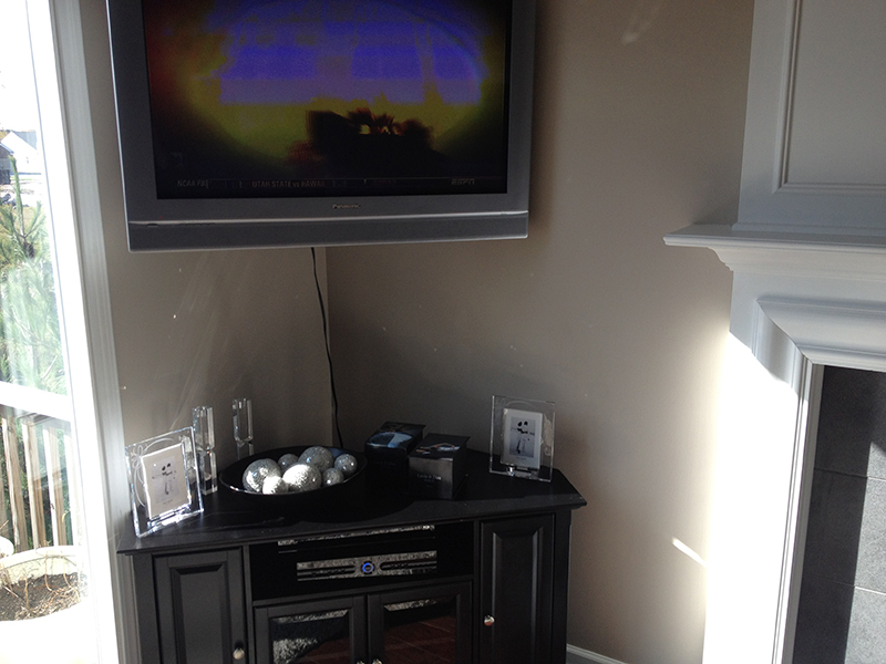 It was in the crowded corner.